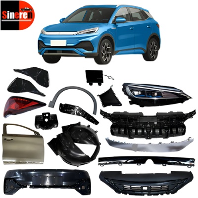 SINEREN Front Bumper Headlight Taillight Hood Door Fender Liner Kit for BYD YUAN PLUS ATTO 3 2022+ EV SUV Exterior Parts